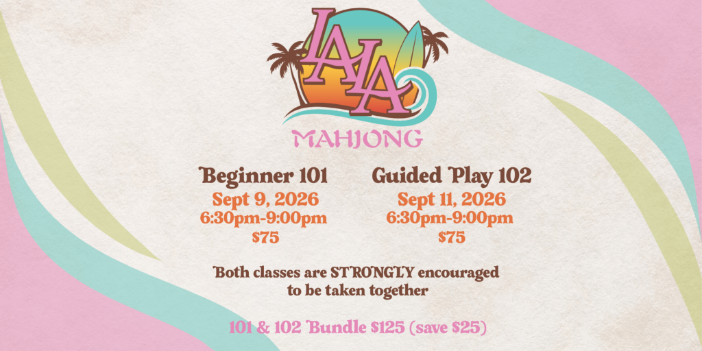 American Mahjong 101 Beginner & 102 Guided Play Bundle with LA LA Mahjong