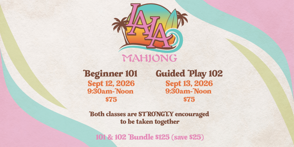 American Mahjong 101 Beginner & 102 Guided Play Bundle with LA LA Mahjong